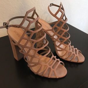 SOLD! Schutz Jaden Caged Block Heels